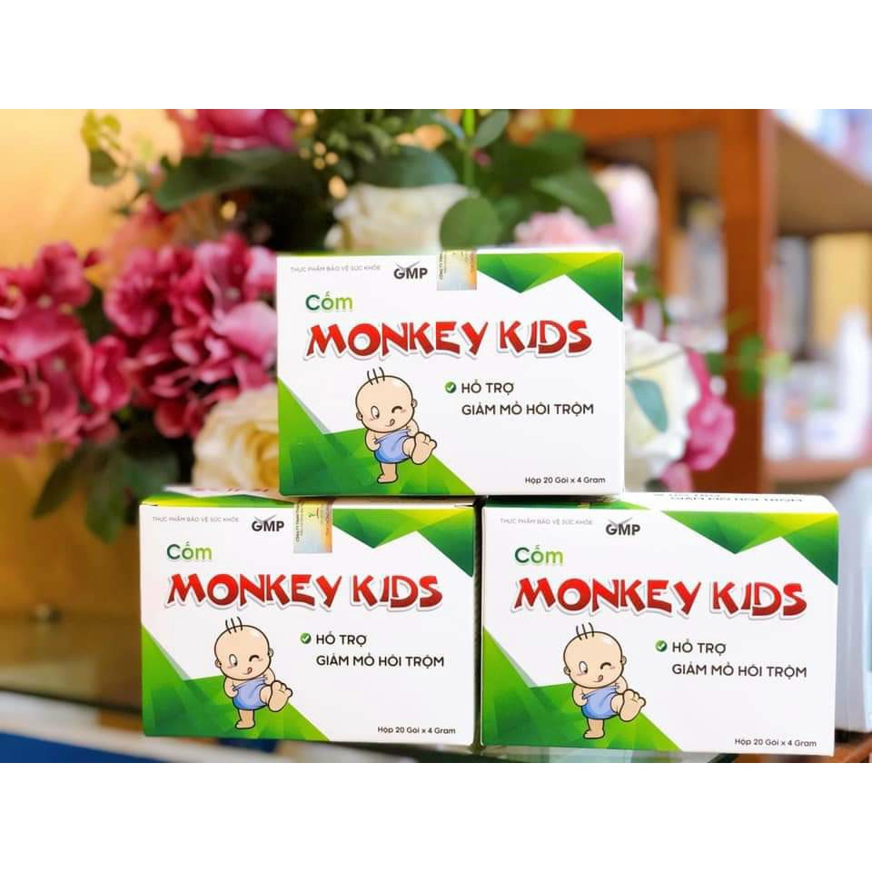Cốm trẻ em mồ hôi trộm, biếng ăn, hấp thu kém monkey (hàng bán độc quyền)