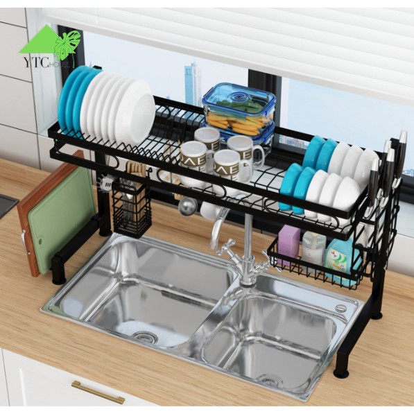 Kệ Chén Đa Năng - Giá Để Bát Đũa Tiện Lợi size lớn nhất 85-95cm-KCDN01