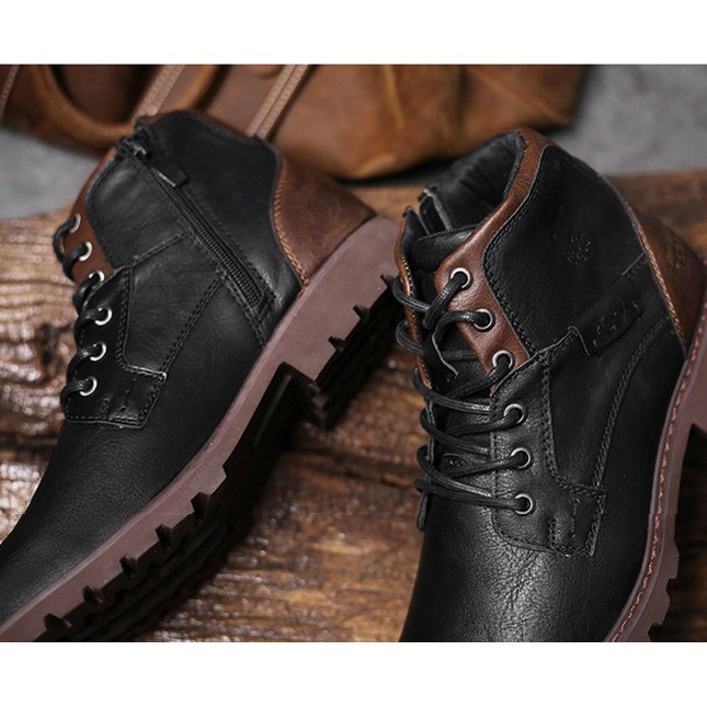 Giày da nam size lớn chất liệu da bò