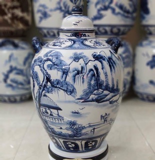 Bình ngâm rượu, thuốc men lam Bát tràng