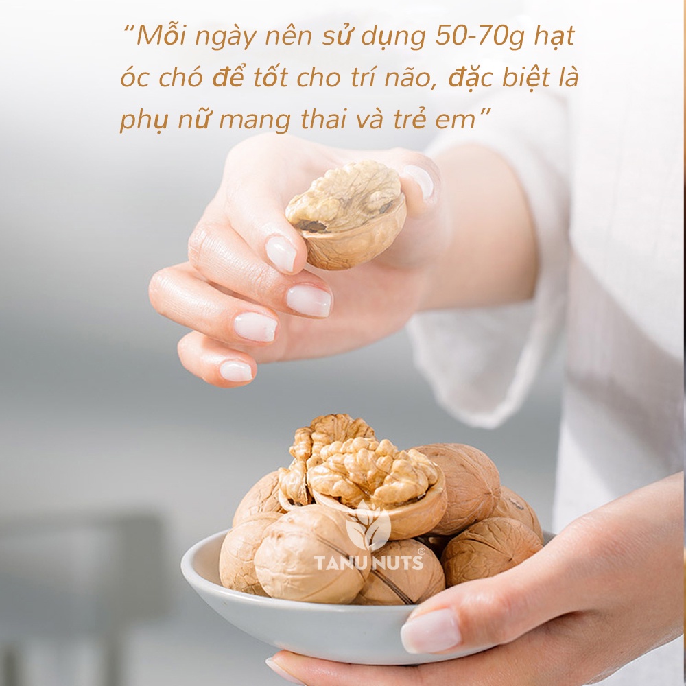 Nhân óc chó vàng TANU NUTS, hạt óc chó tách vỏ Chile tốt cho bà bầu, cho bé