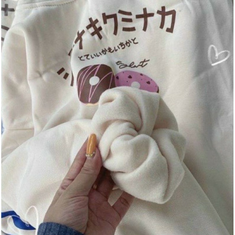 Áo Sweater Nỉ Donut Tay Bồng Form Rộng Phong Cách Ulzzang - Sayhey Clothing | BigBuy360 - bigbuy360.vn