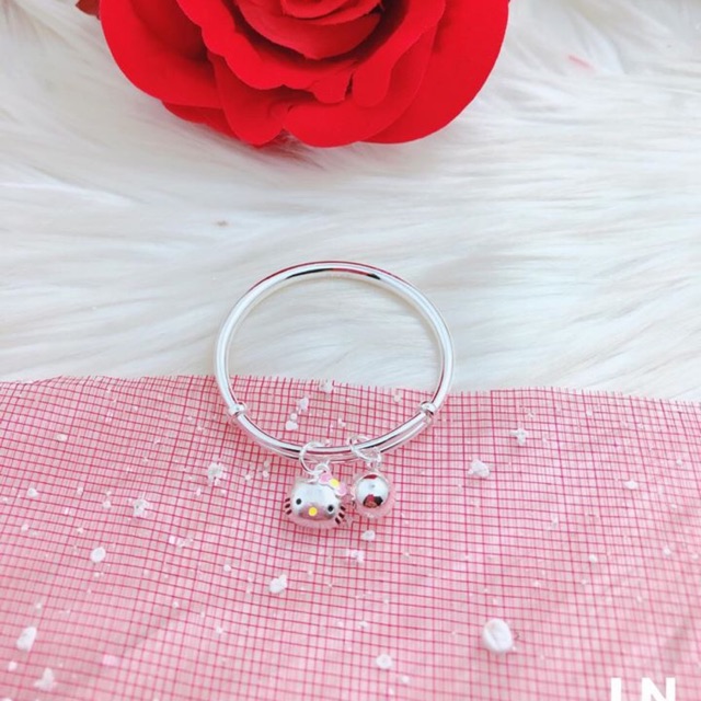 LẮC TAY MÈO KITTY CHO BÉ YÊU - LẮC TAY MÈO KÈM CHUÔNG BẠC