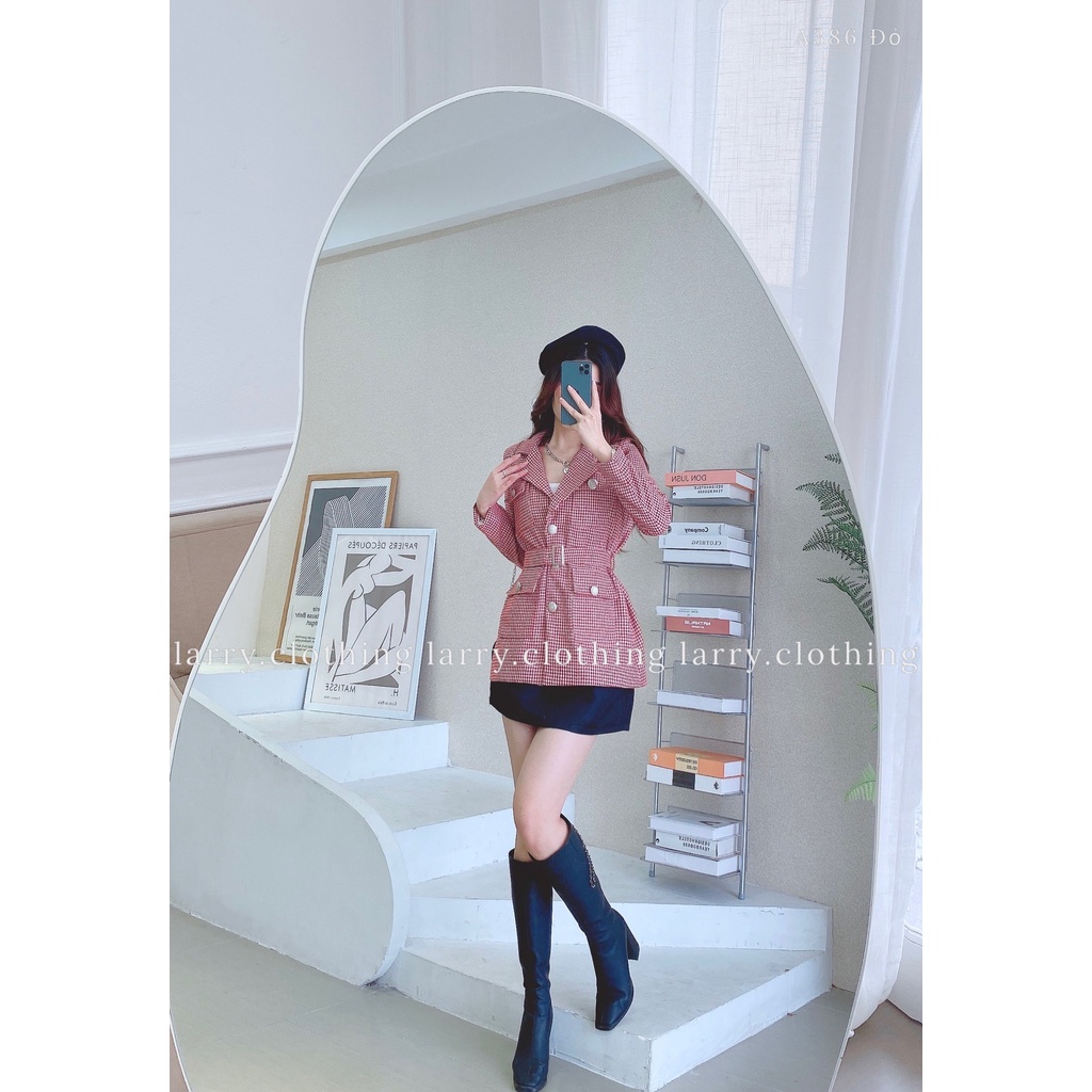 Áo Khoác Dạ A386 Thiết Kế Có Đai Kèm Form Dáng Siêu Sang by Larry Clothing