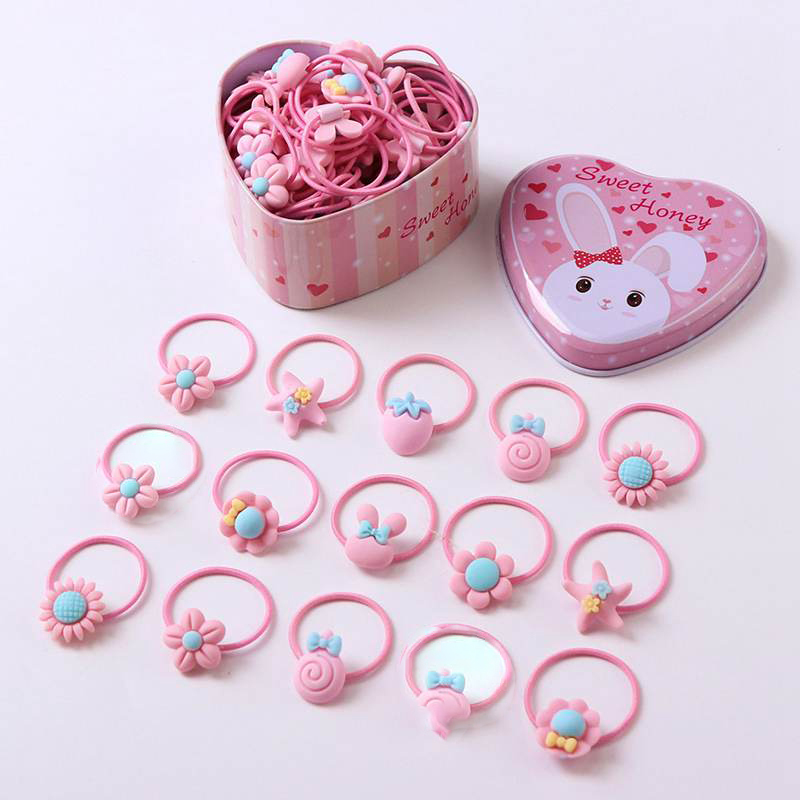 Bộ 20 sợi dây thun cột tóc xinh xắn cho bé gái