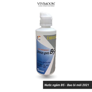 Nước ngâm lens Hàn Quốc VIVIMOON - nước ngâm kính áp tròng frenz-pro B5 150ml