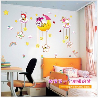 Decal Dán Tường Chúc Bé Ngủ Ngon