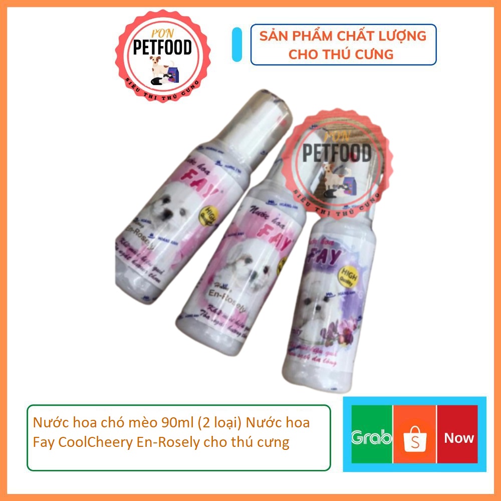 Nước hoa chó mèo 90ml (2 loại) Nước hoa Fay CoolCheery En-Rosely cho thú cưng