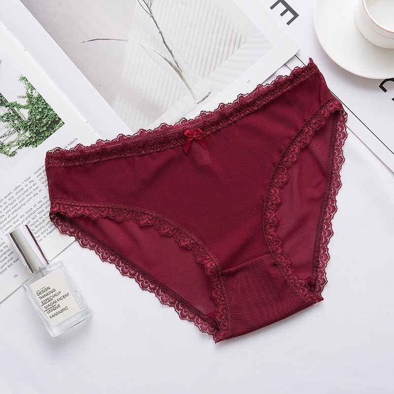 Quần Lót Nữ Lưới Cao Cấp Kháng Khuẩn Sexy Gợi Cảm Ôm Dáng Không Tạo Hằn 1016