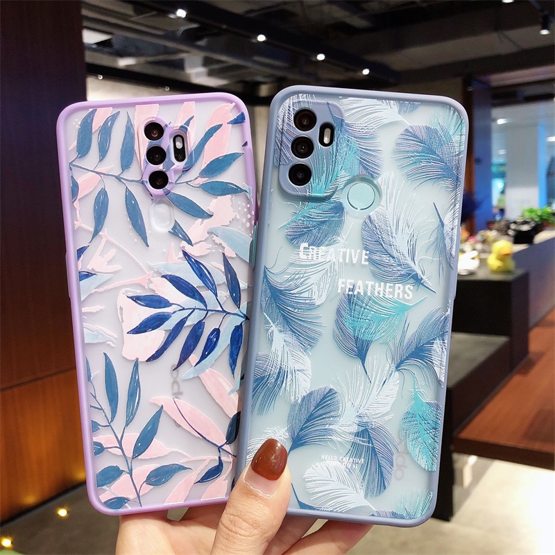 Ốp Điện Thoại Chống Sốc Họa Tiết Lá Cây Cho Oppo Reno5 A93 A15 A53 A92 Reno 4 F11 Pro A9 A5 2020 A12 A52 A5S A3S | BigBuy360 - bigbuy360.vn
