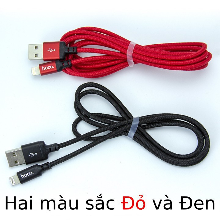 Cáp sạc nhanh Dây Dù Hoco X14 dài 1M Cho ip/máy tính bảng táo siêu bền,BH 12TH 1 ĐỔI 1