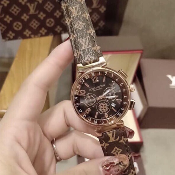 Đồng hồ LV dây da kiểu dáng thời thượng, sang trọng, bảo hành 12 tháng | BigBuy360 - bigbuy360.vn