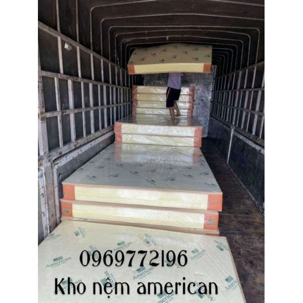Nệm cao su non American dày 10 phân bảo hành 10 năm - giá rẻ TP.HCM Tặng ga bọc nệm