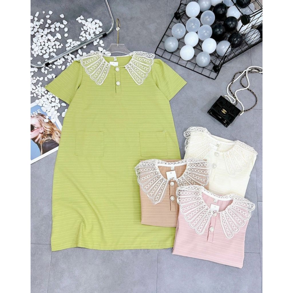 Đầm Bầu Váy Bầu Mùa Hè Cổ Sen Thời Trang Công Sở Xinh Xắn Lịch Sự M578 Mom and Baby