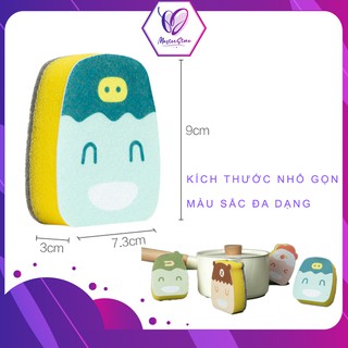 Miếng rửa chén bát bọt biển đa năng hình thú cao cấp Master Store