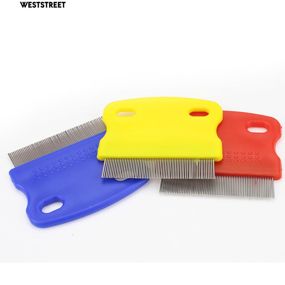 Lược chải làm sạch lông cho cún cưng mèo con bằng thép không gỉ