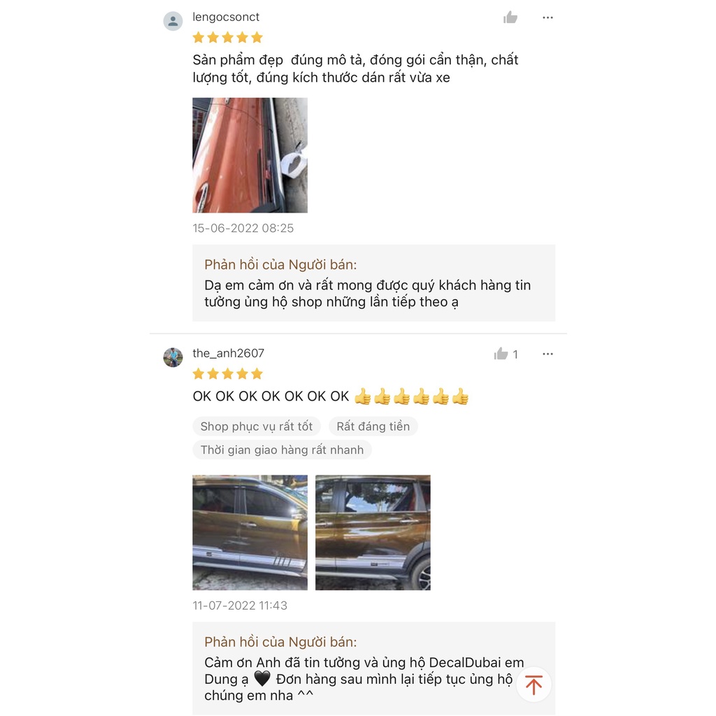 DecalDubai_Tem zin xe Suzuki XL7_ảnh thật khách trả