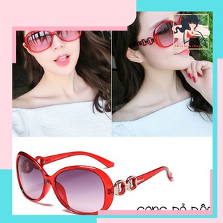 Kính mát kính râm thời trang nữ 2019 gọng vòng tròn chống nắng chống tia cực tím UV400 cao cấp K9505