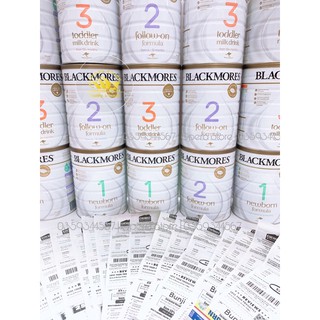Sữa blackmore 900gr đủ 3 số 1,2,3 úc