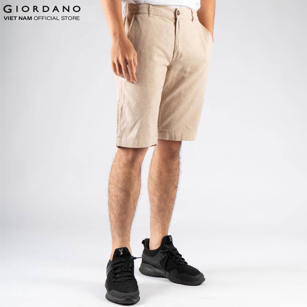 Quần Shorts Linen Nam Giordano 01100217