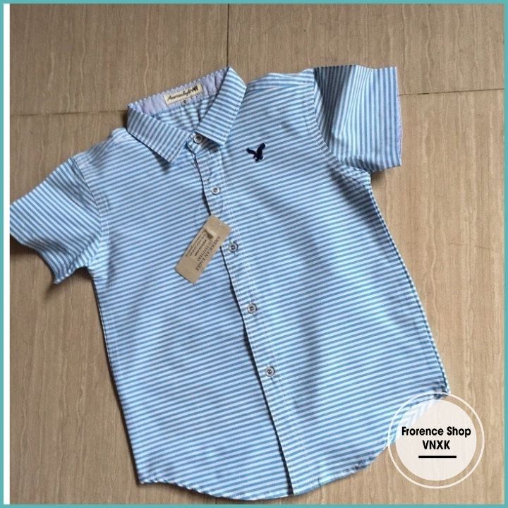 Áo somi bé trai từ 2-6 tuổi,áo somi trẻ em chất vải kate thái mềm mịn thoáng mát size từ 1-8
