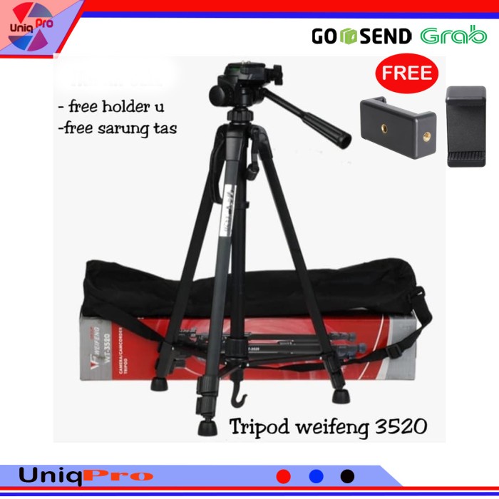 Camera TRIPOD WEIFENG WT-3520 DSLR kèm mic chất lượng cao