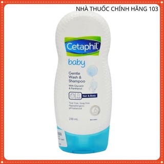 [CHÍNH HÃNG] Sữa tắm gội cho bé Cetaphil Baby Gentle Wash & Shampoo 230 ml