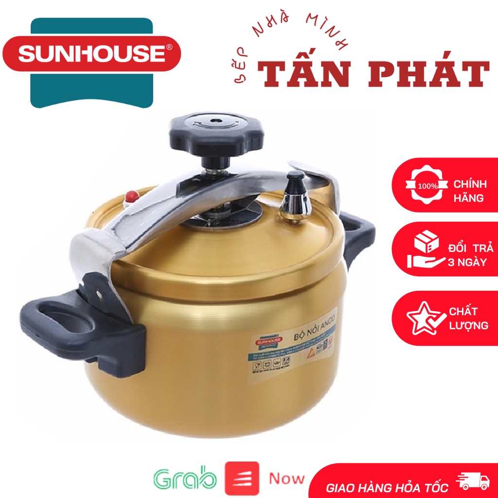 Nồi áp suất cơ Anod SUNHOUSE SHA8504 chính hãng