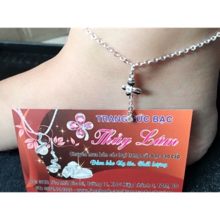 Lắc chân gắn hoa xinh xắn