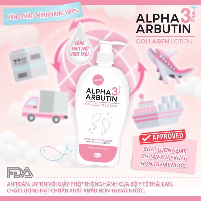 [HOT] ❄ Sữa Dưỡng Trắng Da Alpha Arbutin Collagen Collagen Lotion 3+ Plus ❄