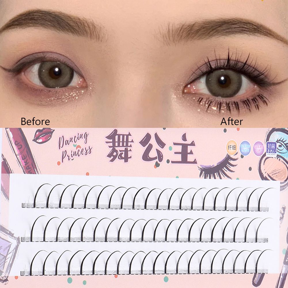 1 Bộ Lông Mi Giả Mềm Tự Nhiên Hình Chữ A Độc Đáo ​