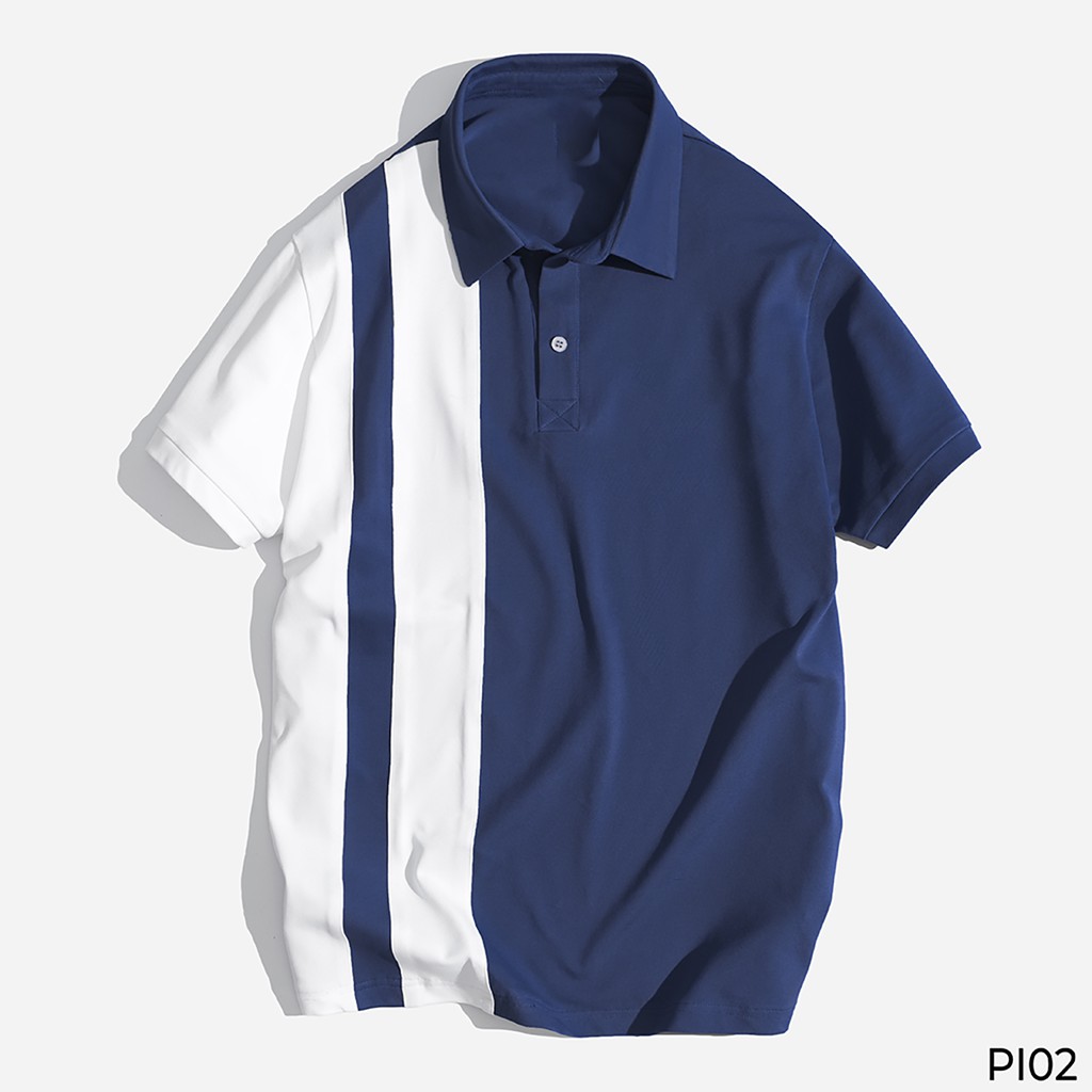 Áo Thun Nam Polo Có Cổ Tay Ngắn Cao Cấp BATINO 5 Màu  Hàn Quốc