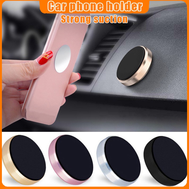Giá Đỡ Điện Thoại Từ Tính Mini Bằng Kim Loại Có Nam Châm Cho Xe Hơi