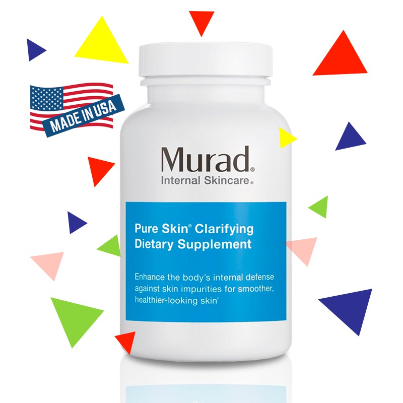 [Unbox/ Fullbox] Viên uống giảm thâm, giảm mụn Murad Pure Skin Clarifying Dietary Supplement 120 Viên