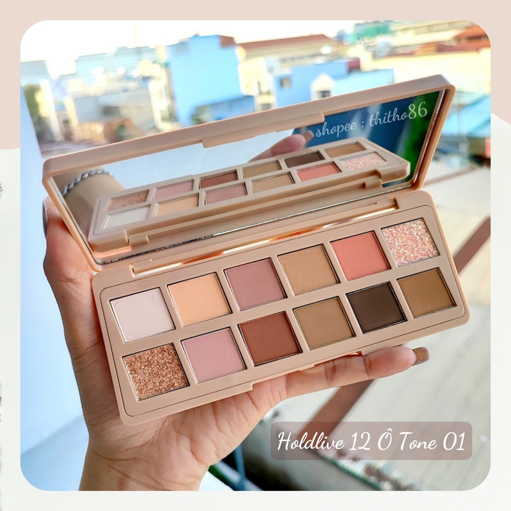[ HOLD LIVE ] Bảng Phấn mắt 12 Ô Màu HOLDLIVE Afternoon Garden Eyeshadow Palette HL470