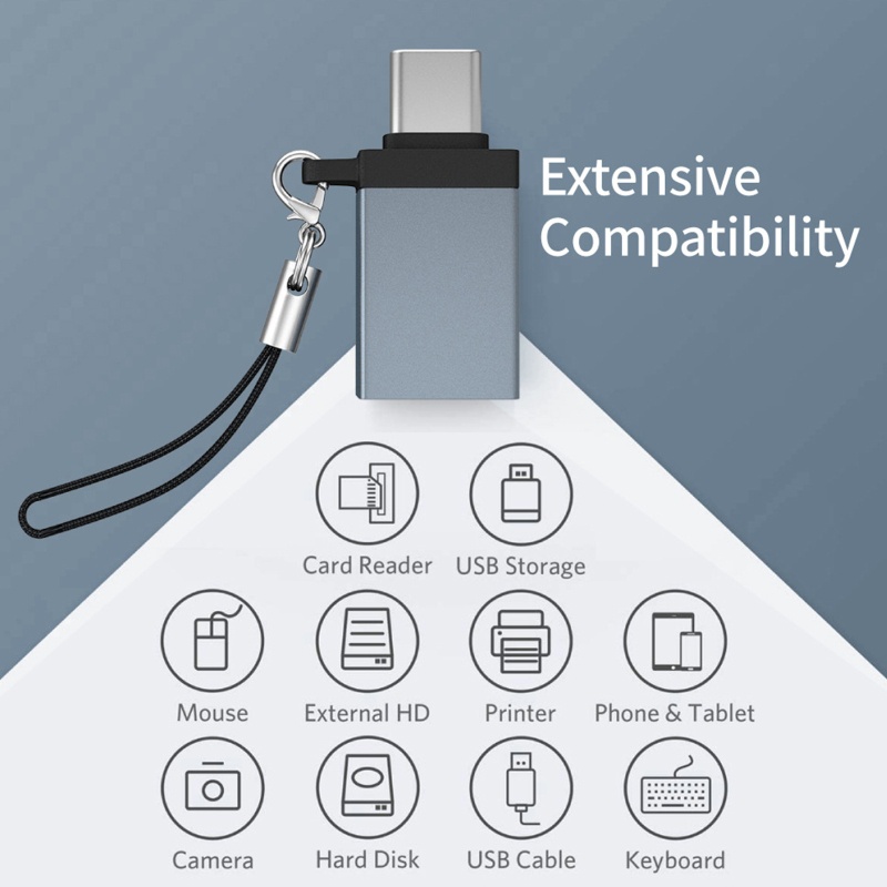 Cáp Chuyển Đổi Từ Cổng Type-C Sang USB OTG USB 3.0 Type C Cho Điện Thoại / Máy Tính Bảng