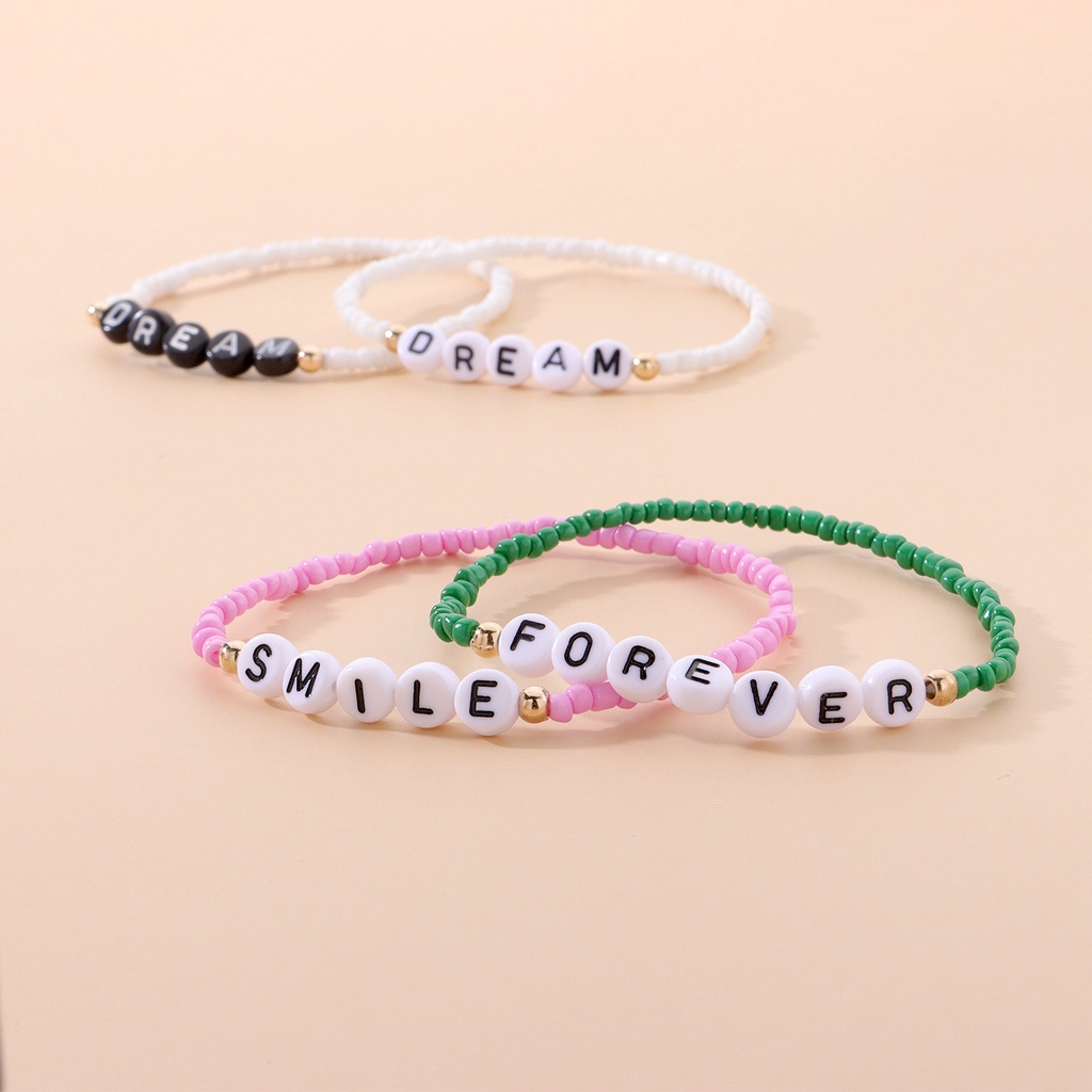 Vòng Tay Chuỗi Hạt Acrylic Nhiều Màu Thời Trang Cho Nữ