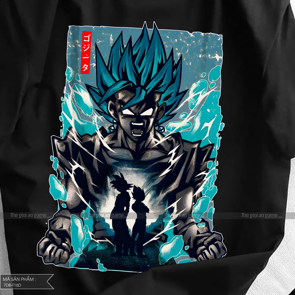 Áo dragon ball Goku nam nữ Áo phông Goku dragon ball  trắng đen form rộng unisex cotton co giãn thoáng mát T16