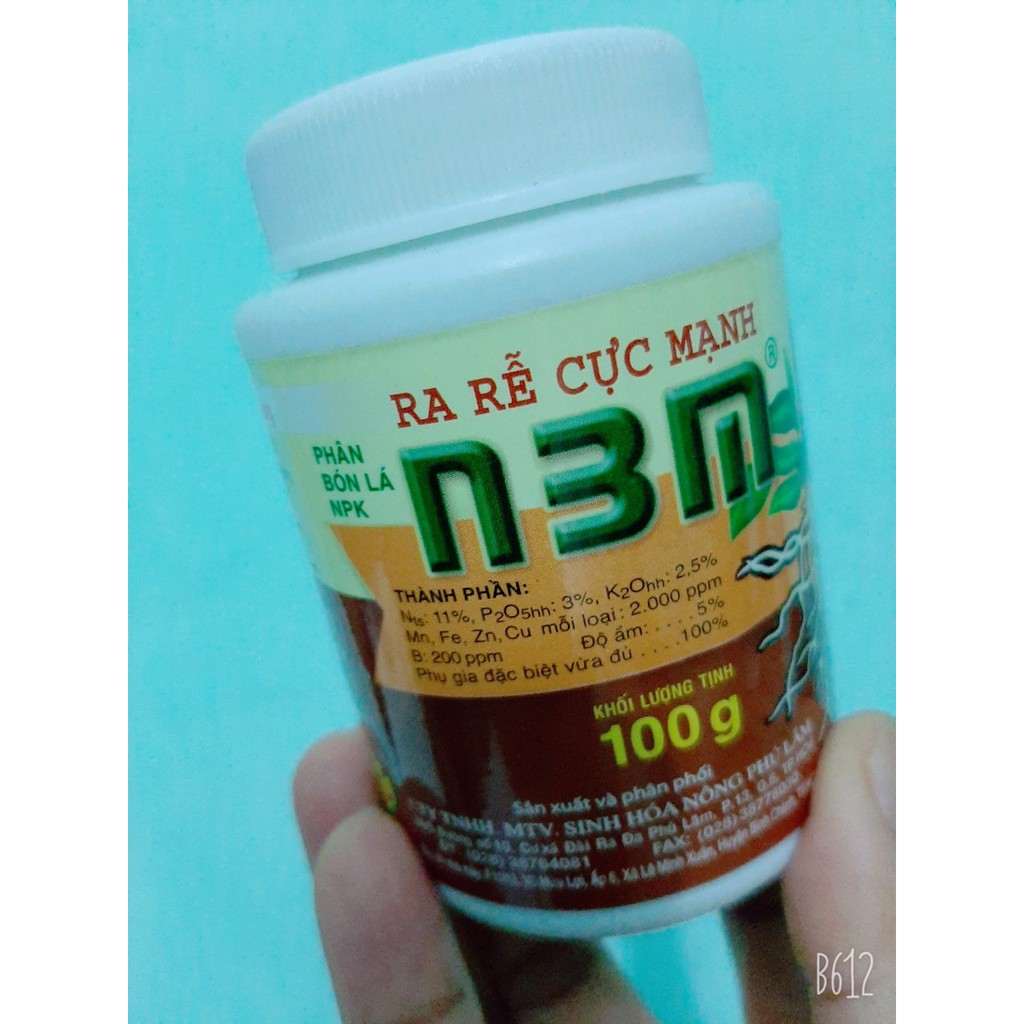 Phân bón kích rễ lọ 100gr N3M