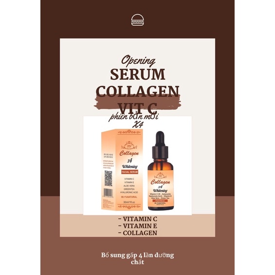 Serum dưỡng trắng da collagen plus vit E 701