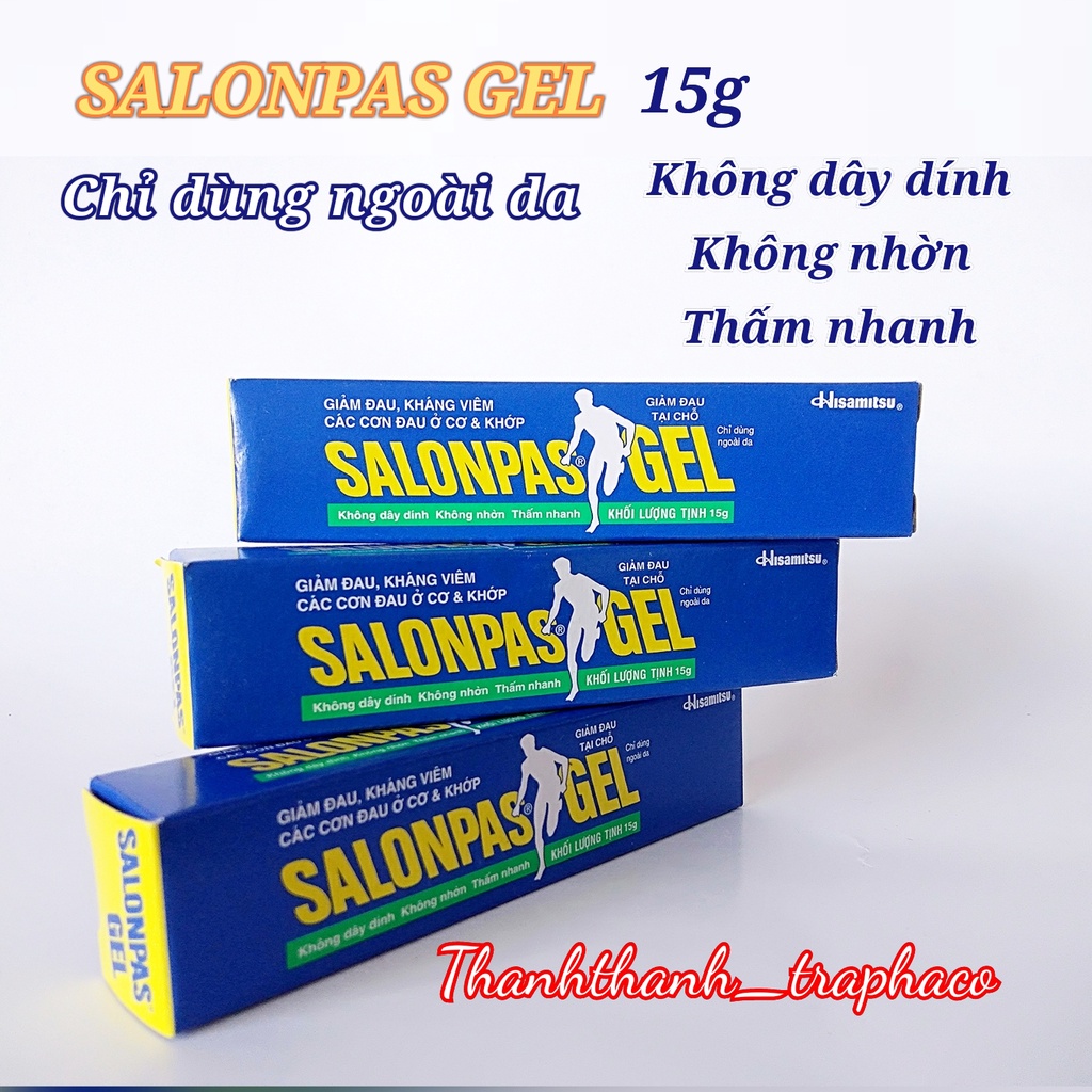 Salonpas gel - bôi ngoài da tuýp 15g