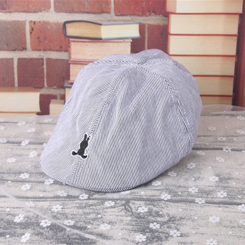 Mũ Beret Lưỡi Trai Vải Cotton Thời Trang Mùa Hè Cho Bé Trai
