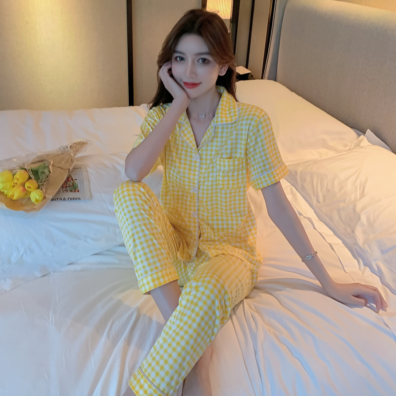 Bộ Pijama Mặc Ở Nhà Chất Liệu Cotton Gợi Cảm Cho Nữ Size M-2Xl