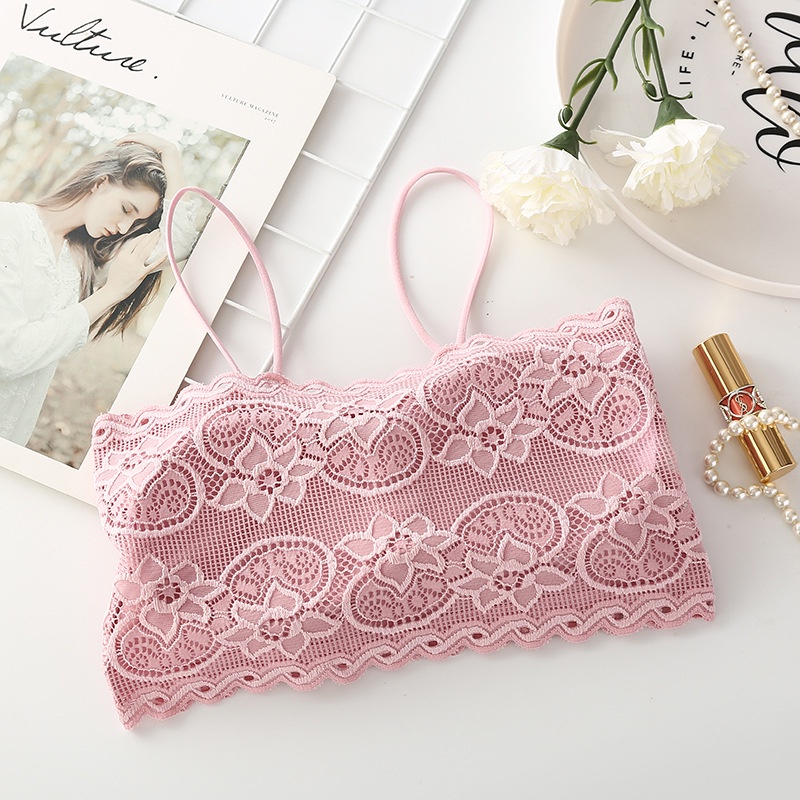 Áo Ngực Ren Hoa 2 Dây Quây Ngang Siêu Quyến Rũ DAN L&amp;U 2027