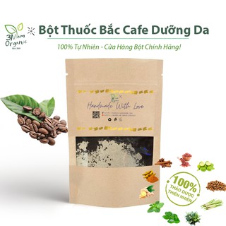 100gr Thuốc Bắc Cafe Handmade Tắm Trắng + Tẩy Da Chết - 3nfam.organic
