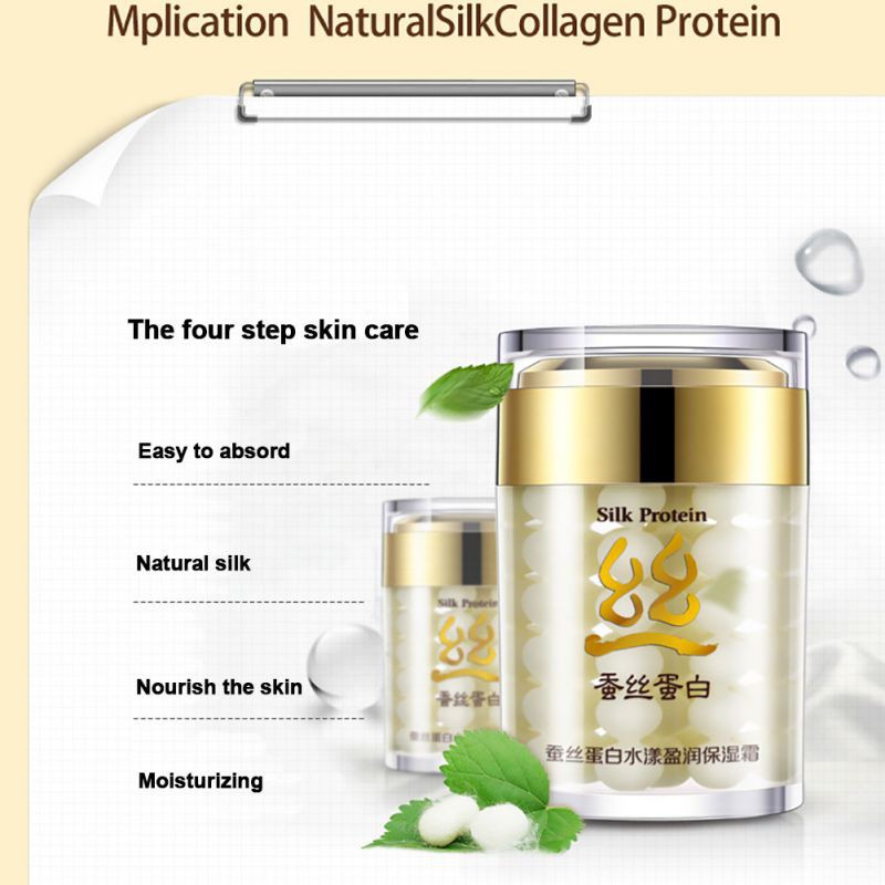 Kem dưỡng ẩm da mặt se khít lỗ chân lông có chứa thành phần protein tơ tằm 60g nhãn hiệu BIOAQUA