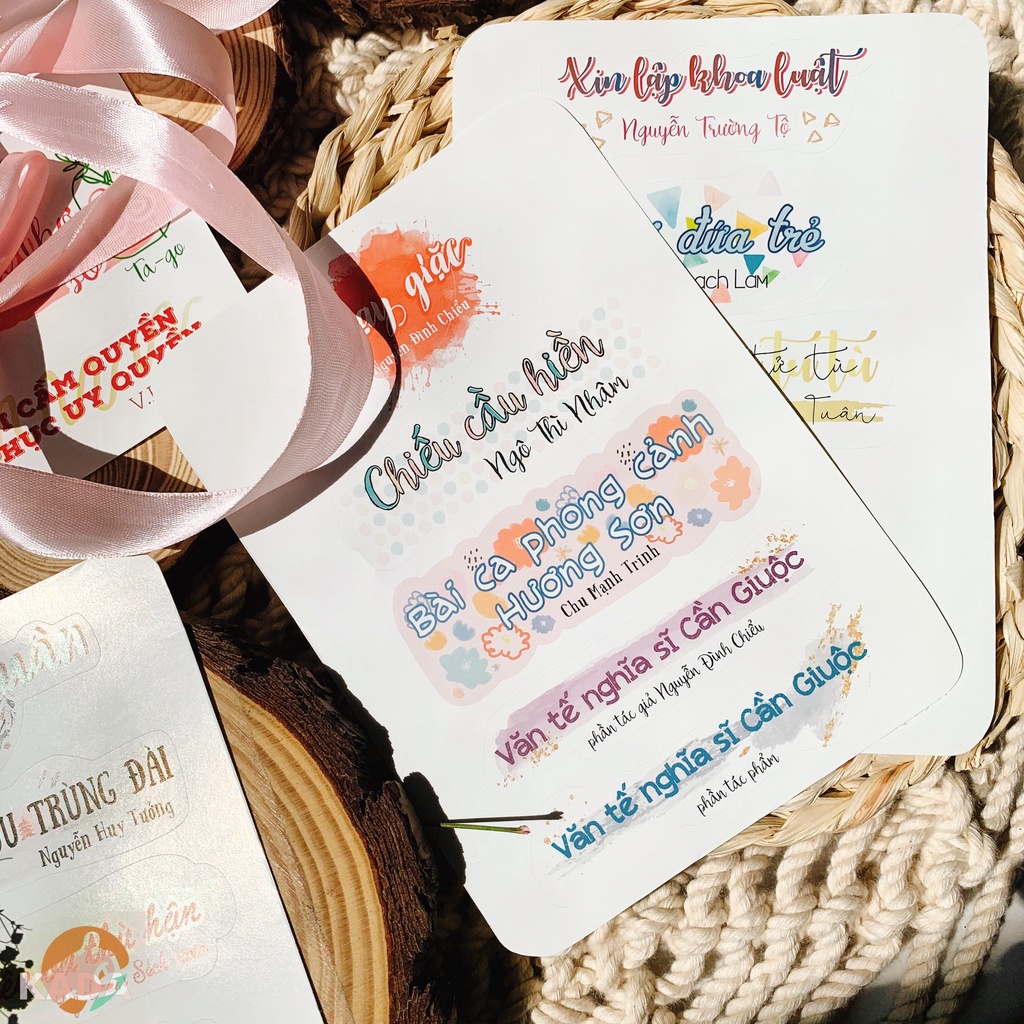 Sticker tựa bài ngữ văn lớp 11