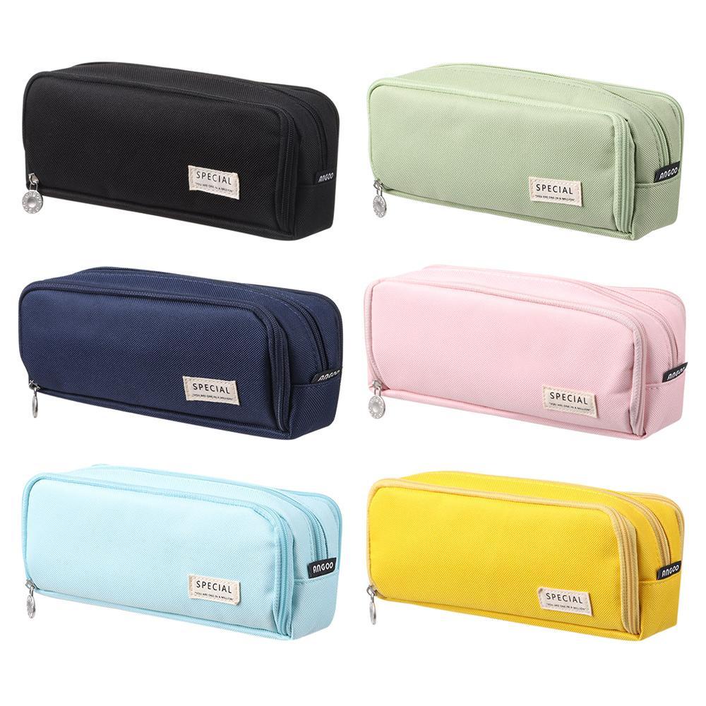 Hộp Đựng Bút Họa Tiết Xinh Xắn Chất Lượng Ốp|Túi Đựng Bút Hai Mặt Sức Chứa Lớn Nhiều Màu Sắc