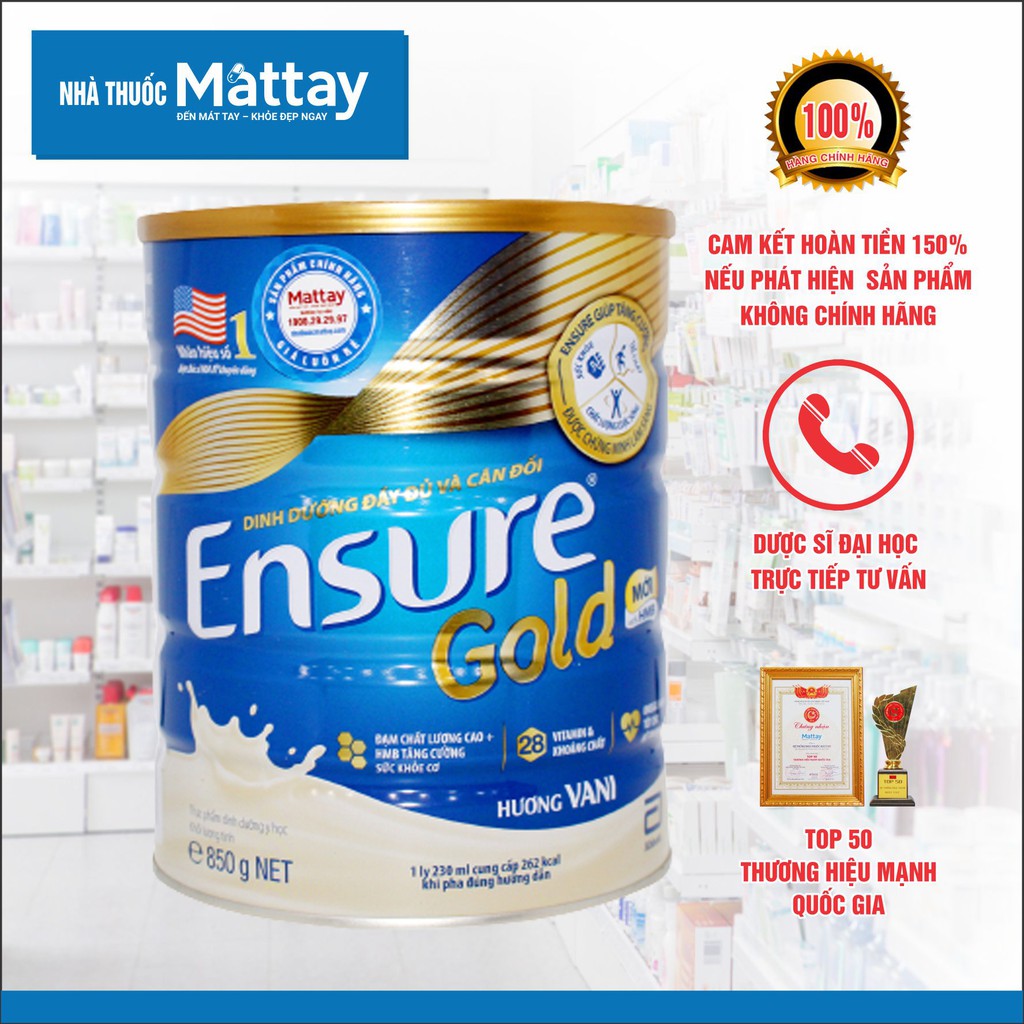 ✅ Sữa Ensure gold 850g - Bổ Sung Khoáng Chất Cần Thiết Cho Cơ Thể.