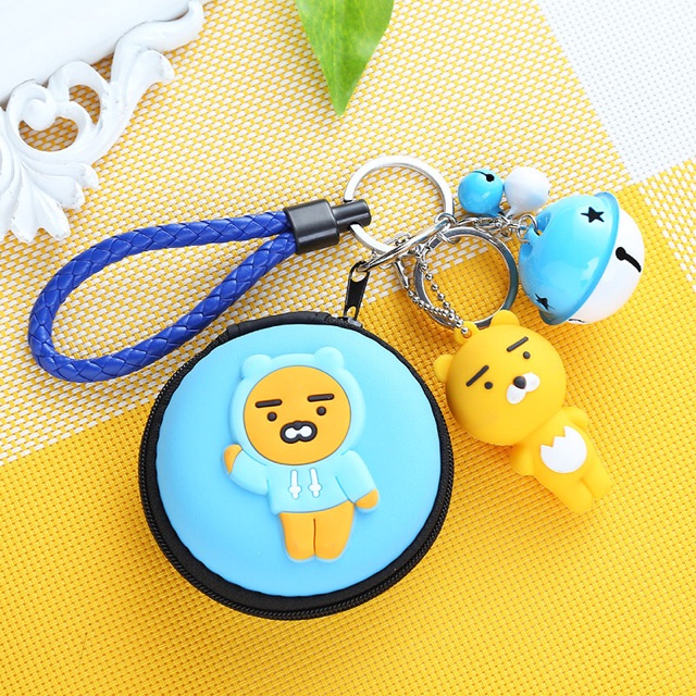 Bao đựng tai nghe củ cáp kèm móc chìa khoá
